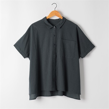 オーガニック綿入 ワイドチュニック レディス SELF+SERVICE(セルフ＋サービス) CL0132-SS(コイアオ-M)