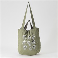 花刺繍トートバッグ レディス SELF+SERVICE(セルフ＋サービス) ICJ-91672(Ａウスミドリ-ﾌﾘｰ)