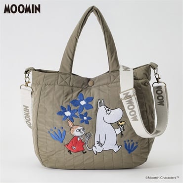 ムーミン刺繍入 キルトバッグ レディス SELF+SERVICE(セルフ＋サービス) GL1266519-SS(Ａコイミドリ-ﾌﾘｰ)