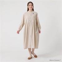 ムーミンチェック柄ワンピース オーガニックコットン入 レディス SELF+SERVICE(セルフ＋サービス) GL1266516-SS(ウスキイロ-M)