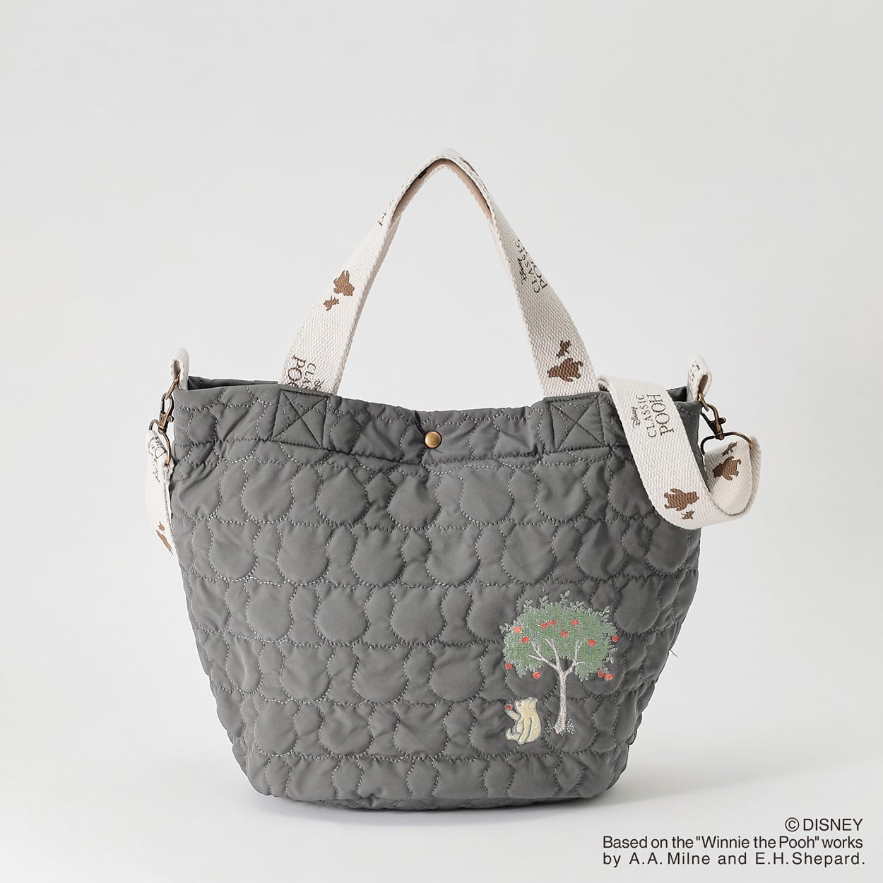 Disney くまのプーさん / キルト２WAYバッグ レディス SELF+SERVICE(セルフ＋サービス) GL1266512-SS(チャコ－ルグレ－-ﾌﾘｰ)