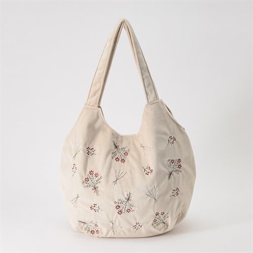 ベロア刺繍トート レディス SELF+SERVICE(セルフ＋サービス) BG09-19423-Y