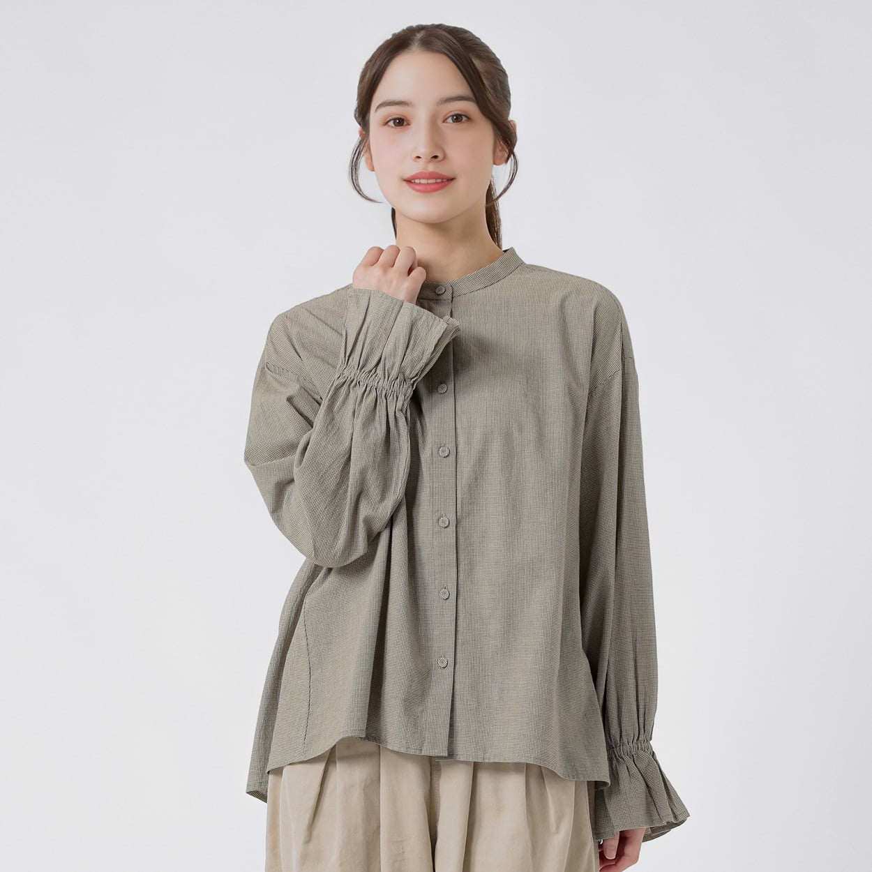 ゆべしさんコラボ ブラウス レディス SELF+SERVICE(セルフ＋サービス) SP26AW-SELY01(ウスチャ-M)