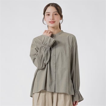 ゆべしさんコラボ ブラウス レディス SELF+SERVICE(セルフ＋サービス) SP26AW-SELY01(ウスチャ-M)