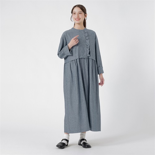 ゆべしさんコラボ ワンピース レディス SELF+SERVICE(セルフ＋サービス) SP26AW-SELY02(コイアオ-S)