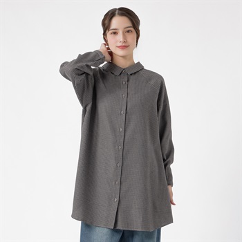 オーガニック綿入2wayチュニック レディス SELF+SERVICE(セルフ＋サービス) ONP6016723-SS(チャコ－ルグレ－-M)