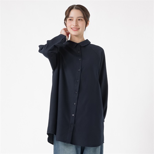 オーガニック綿入2wayチュニック レディス SELF+SERVICE(セルフ＋サービス) ONP6016723-SS(コイアオ-M)