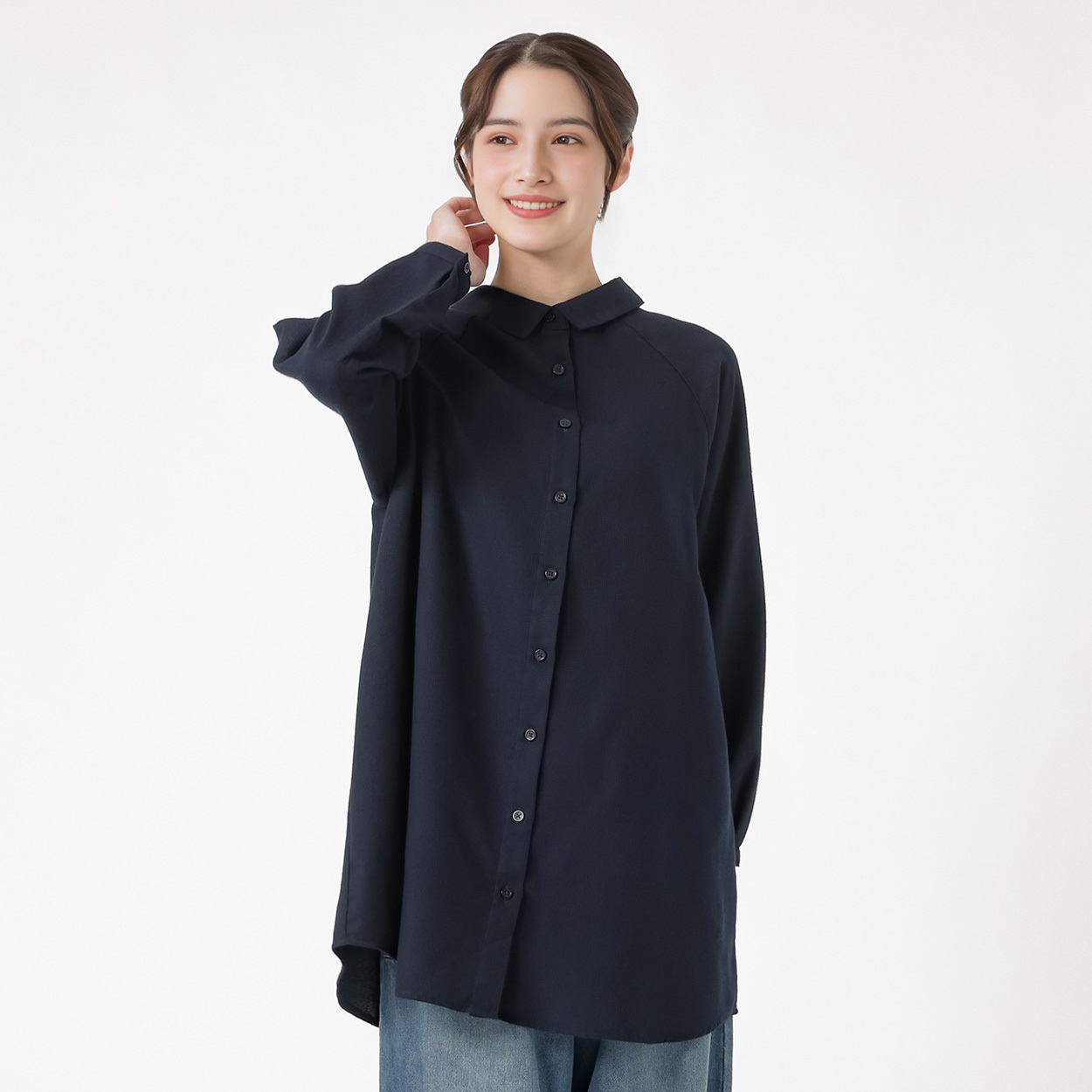 オーガニック綿入2wayチュニック レディス SELF+SERVICE(セルフ＋サービス) ONP6016723-SS(コイアオ-XL)