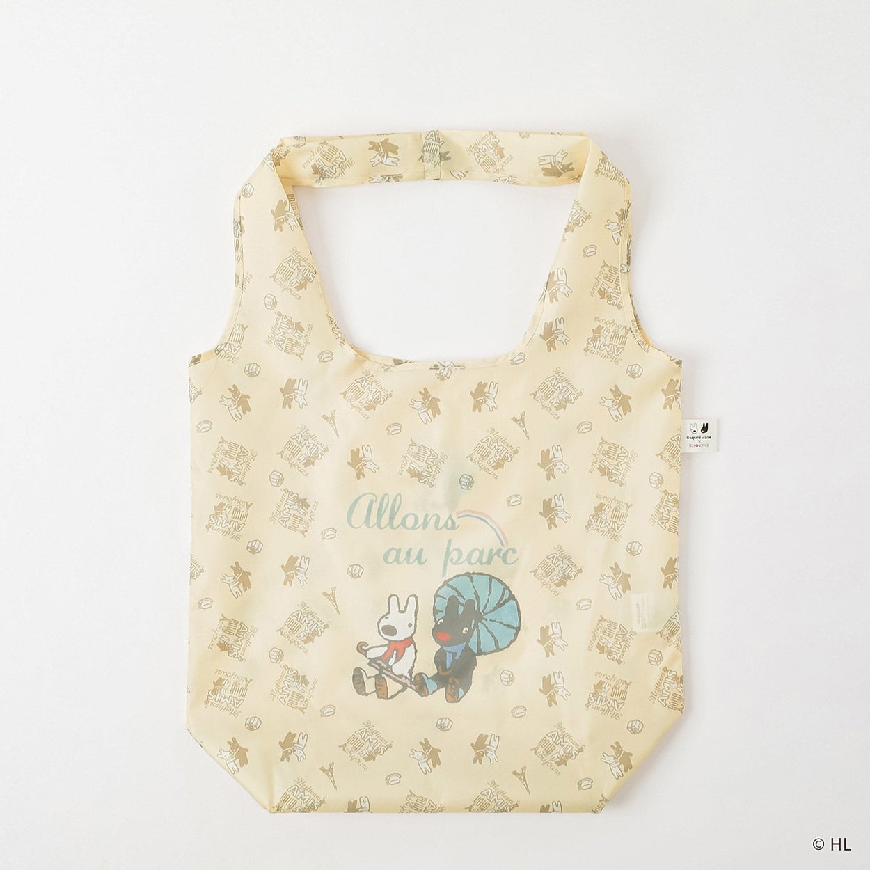 リサとガスパールエコバッグ6 レディス SELF+SERVICE(セルフ＋サービス) SP26AW-TAS04(ウスキイロ-ﾌﾘｰ)