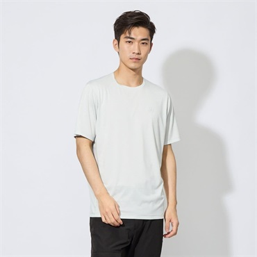 クルーネック半袖Tシャツ 吸水速乾 制菌 RILLFOX  メンズ(ウスクロ-L)