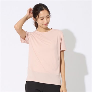 クルーネック半袖Tシャツ 吸水速乾 制菌 RILLFOX  レディス(ウスアカ-XL)