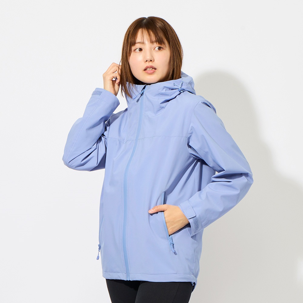 オールウェザーマウンテンパーカー UV・撥水・防風・防汚・花粉が付きにくい レディス(ウスアオ-XL)