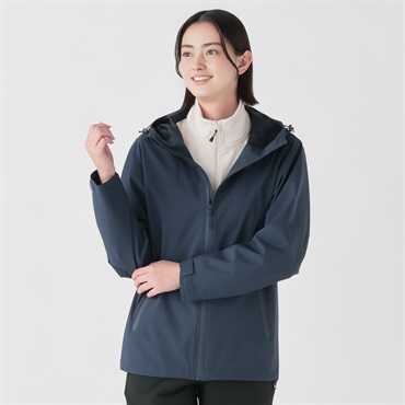 ルーニィ新品⭐️洗える撥水エコーナイロンフーデットブルゾンマウンテンパーカー雨の日 lstp203-393_1.jpg