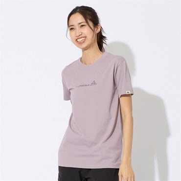 LOGOS PARK(ロゴスパーク) 半袖プリントTシャツ スパイラルロゴプリント  USAコットン レディス