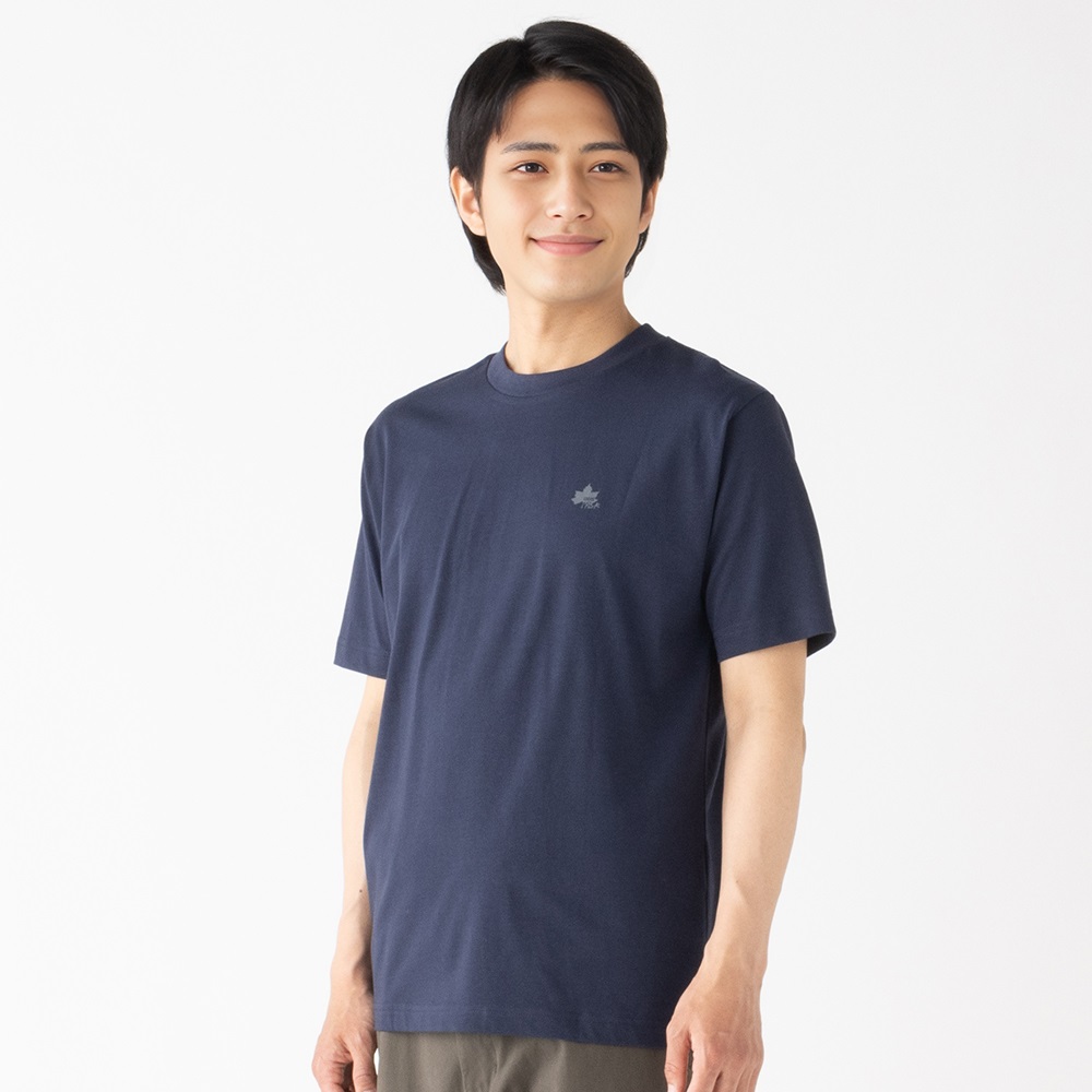 LOGOS PARK(ロゴスパーク) バックプリントTシャツ 吸汗速乾 メンズ(コイアオ-L)