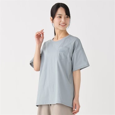 coleman(コールマン) ポケット付きドライ半袖Ｔシャツ 吸水速乾 レディス(ウスアオ-XL)
