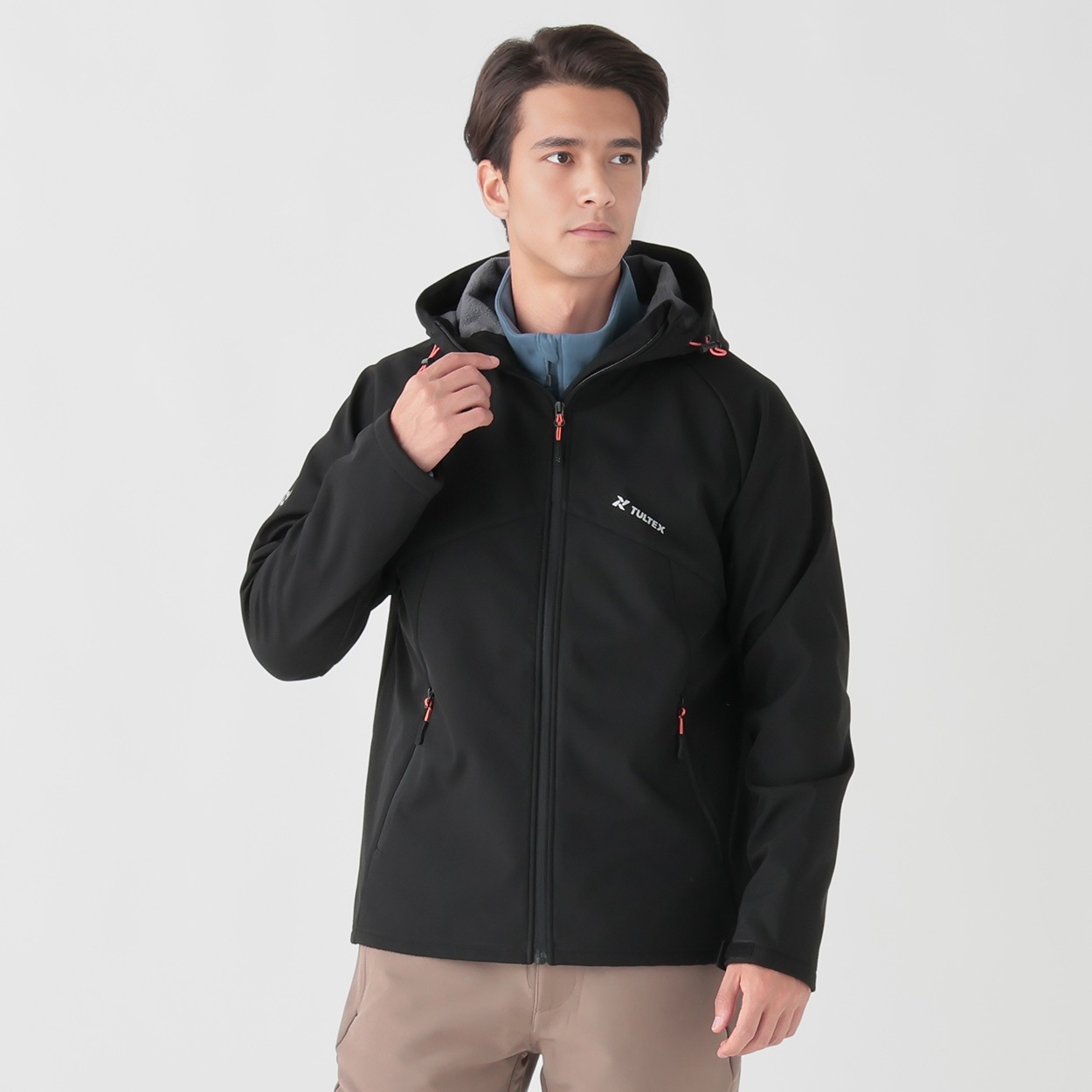 防風ボンディングパーカー 防風・耐久はっ水・裏フリース TULTEX