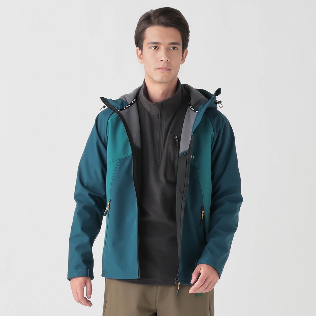 防風ボンディングパーカー 防風・耐久はっ水・裏フリース TULTEX