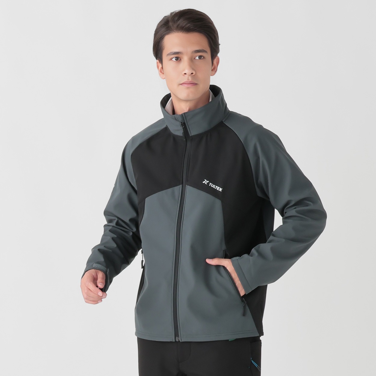 防風ボンディングジャケット スタンド衿 防風・耐久はっ水・裏フリース