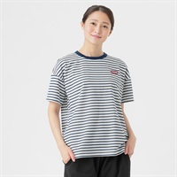 Tシャツ 肌離れがよい裏メッシュ ボーダーデザイン レディス(コイアオ-M)