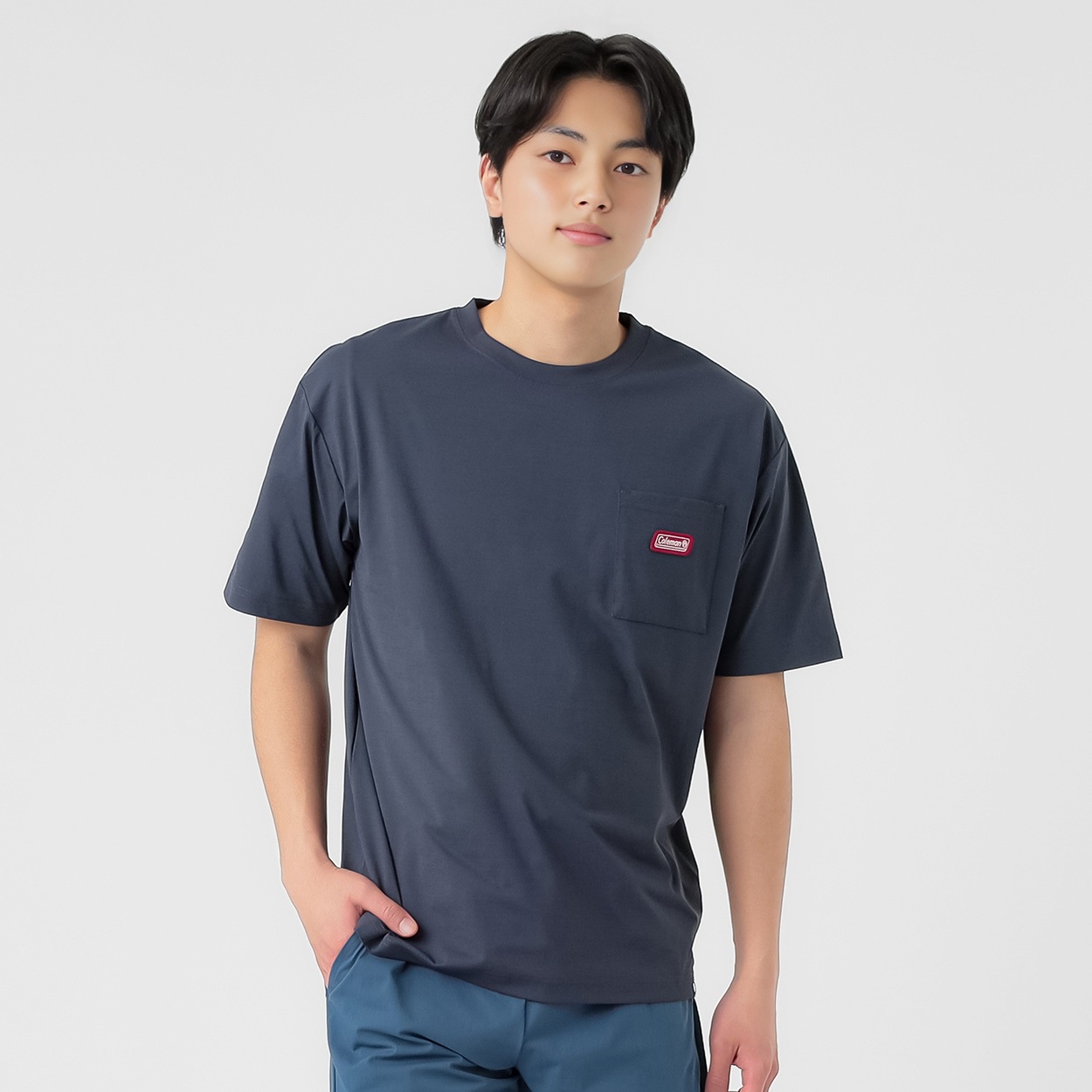 Tシャツ さらりとした生地 ポケット付 メンズ | イオンスタイル