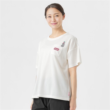 Tシャツ 肌離れがよい裏メッシュ 動物モチーフデザイン レディス