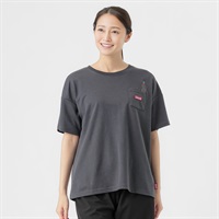 Tシャツ 肌離れがよい裏メッシュ 動物モチーフデザイン レディス(チャコ－ルグレ－-M)