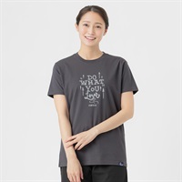 半袖Ｔシャツ グラフィックプリント プレーティング天竺 レディス(チャコ－ルグレ－-M)