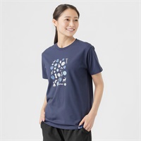 半袖Ｔシャツ グラフィックプリント プレーティング天竺 レディス(コイアオ-M)