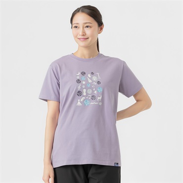 半袖Ｔシャツ グラフィックプリント プレーティング天竺 レディス