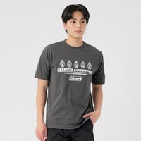 コールマン天竺プリント半袖Tシャツ メンズ(チャコ－ルグレ－-M)