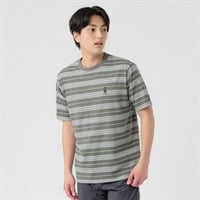 コールマン天竺ボーダー半袖Tシャツ メンズ(クロ-M)
