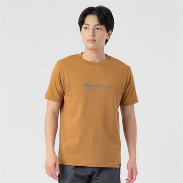 FIRST DOWN EXPLORATION GEAR カットソー アイスコットンロゴプリントTシャツ メンズ