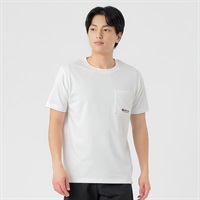 FIRST DOWN EXPLORATION GEAR カットソー アイスコットン胸ポケット刺繡Tシャツ メンズ(シロ-M)