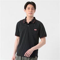Coleman(コールマン) 鹿の子ポロシャツ メンズ(クロ-M)