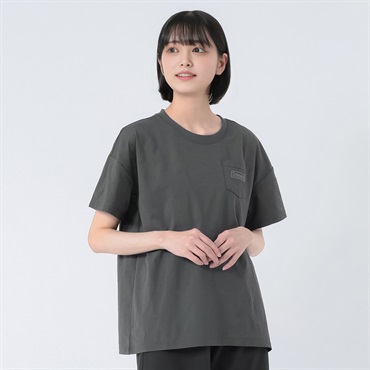 Coleman(コールマン) ワンポイント半袖Ｔシャツ 吸水速乾 レディス(チャコ－ルグレ－-M)