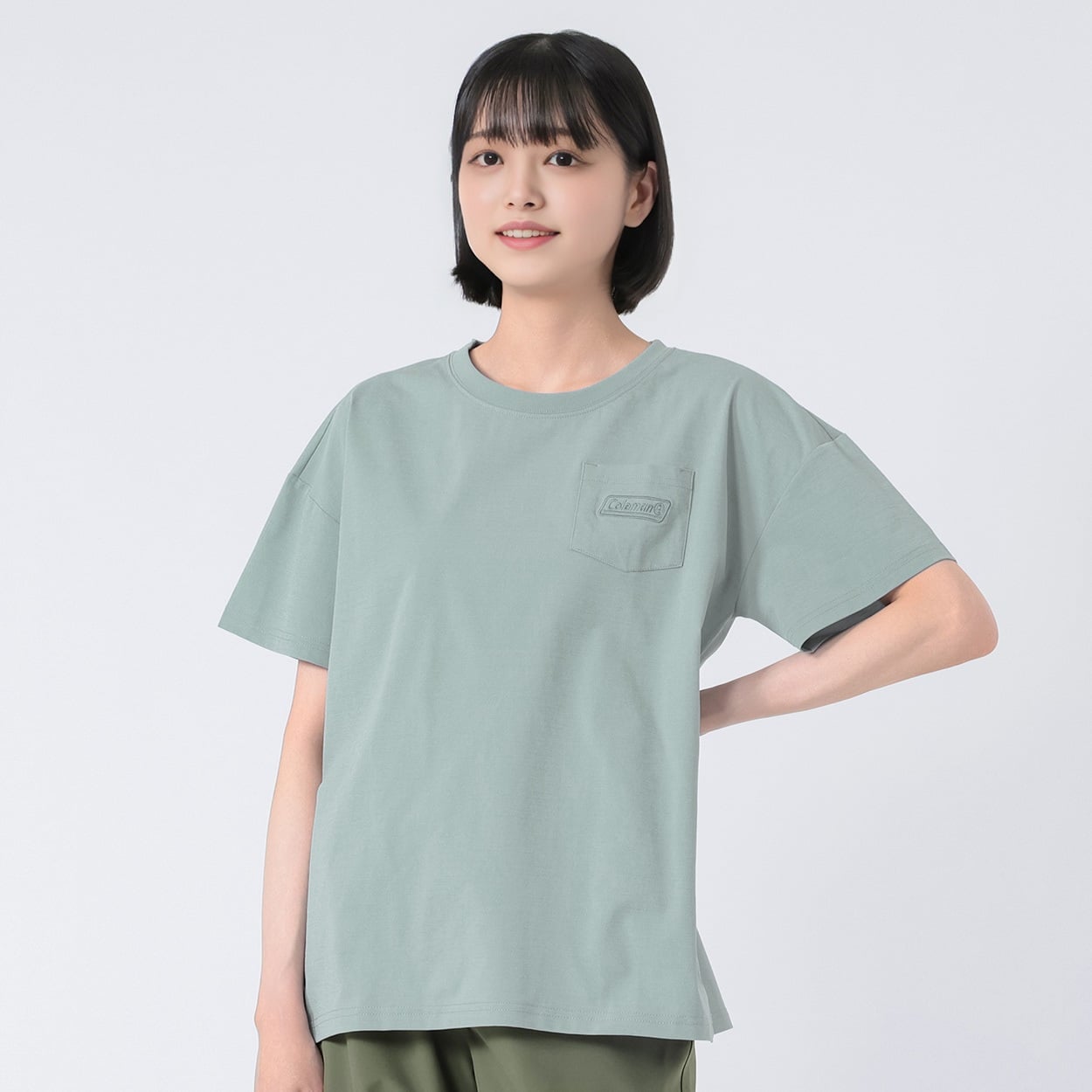 Coleman(コールマン) ワンポイント半袖Tシャツ 吸水速乾 レディス