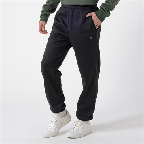 LOGOSPark ワンポイントロゴスウェットパンツ 裏起毛 メンズ(クロ-M)