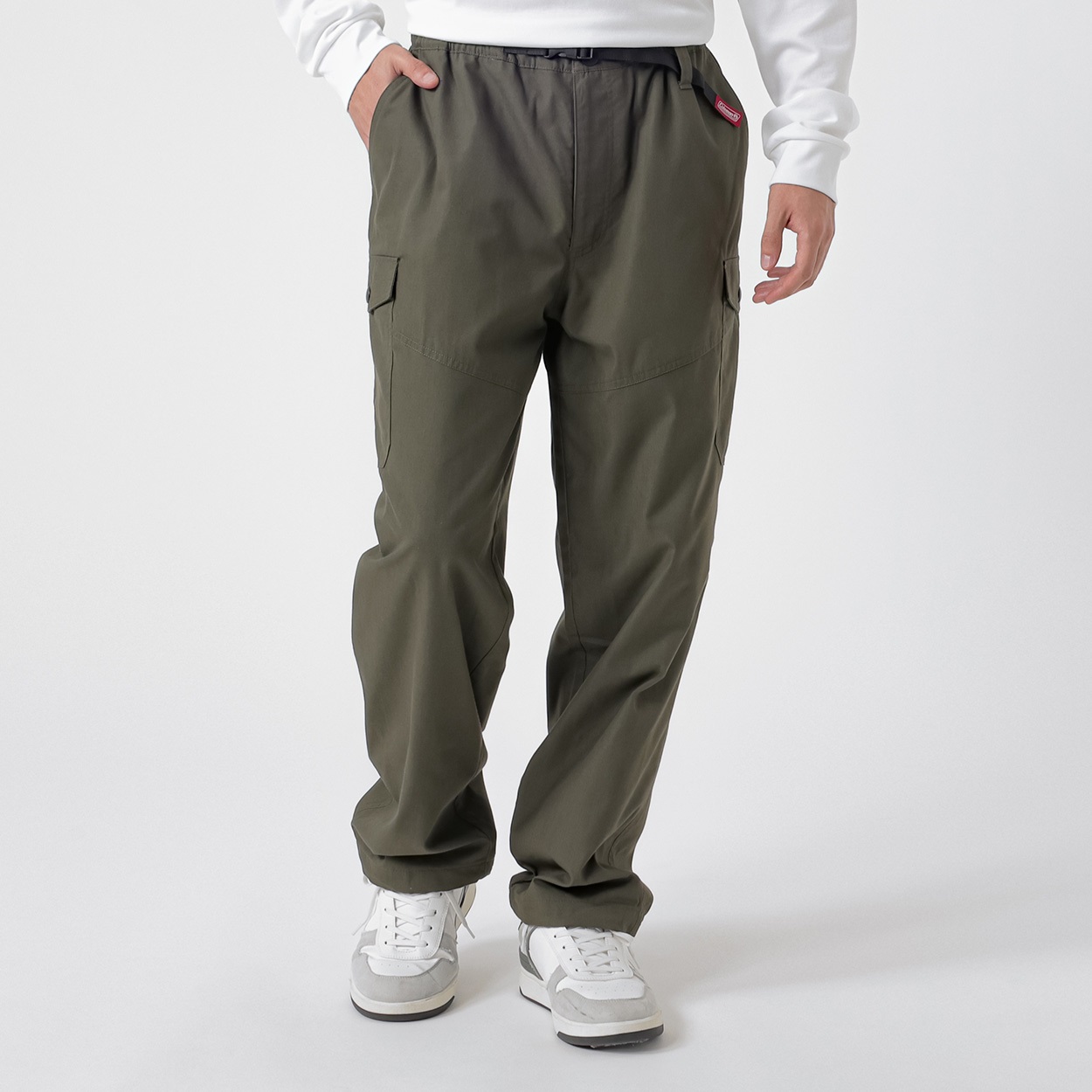 Coleman 裏メッシュカーゴパンツ メンズ(コイミドリ-L)