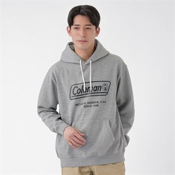 Coleman(コールマン) Coleman ロゴプリント裏起毛パーカー メンズ(ウスクロ-M)