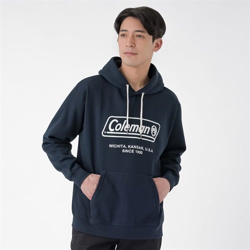 Coleman(コールマン) Coleman ロゴプリント裏起毛パーカー メンズ(コイアオ-M)
