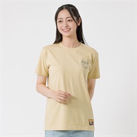 PENFIELD×RILAKKUMA （リラックマ） ワンポイント半袖Ｔシャツ グラフィックプリント プレーティング天竺 レディス(ウスキイロ-M)
