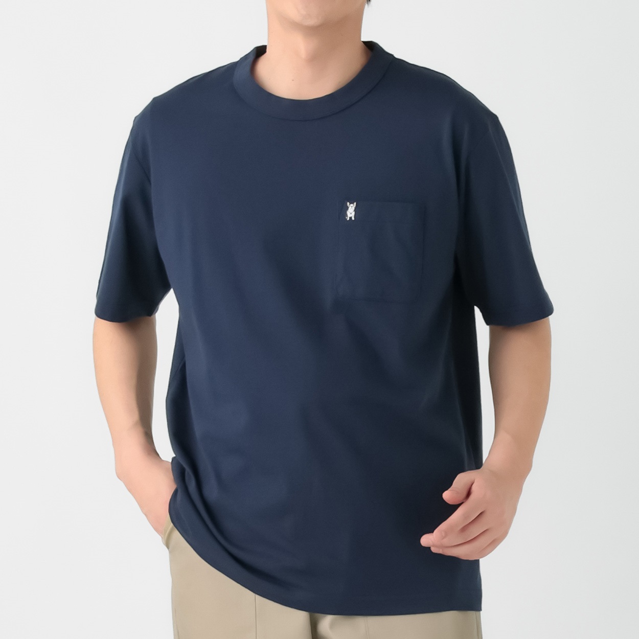 MACBETH(マクベス) ポケット付きTシャツ メンズ(コイアオ-XL)