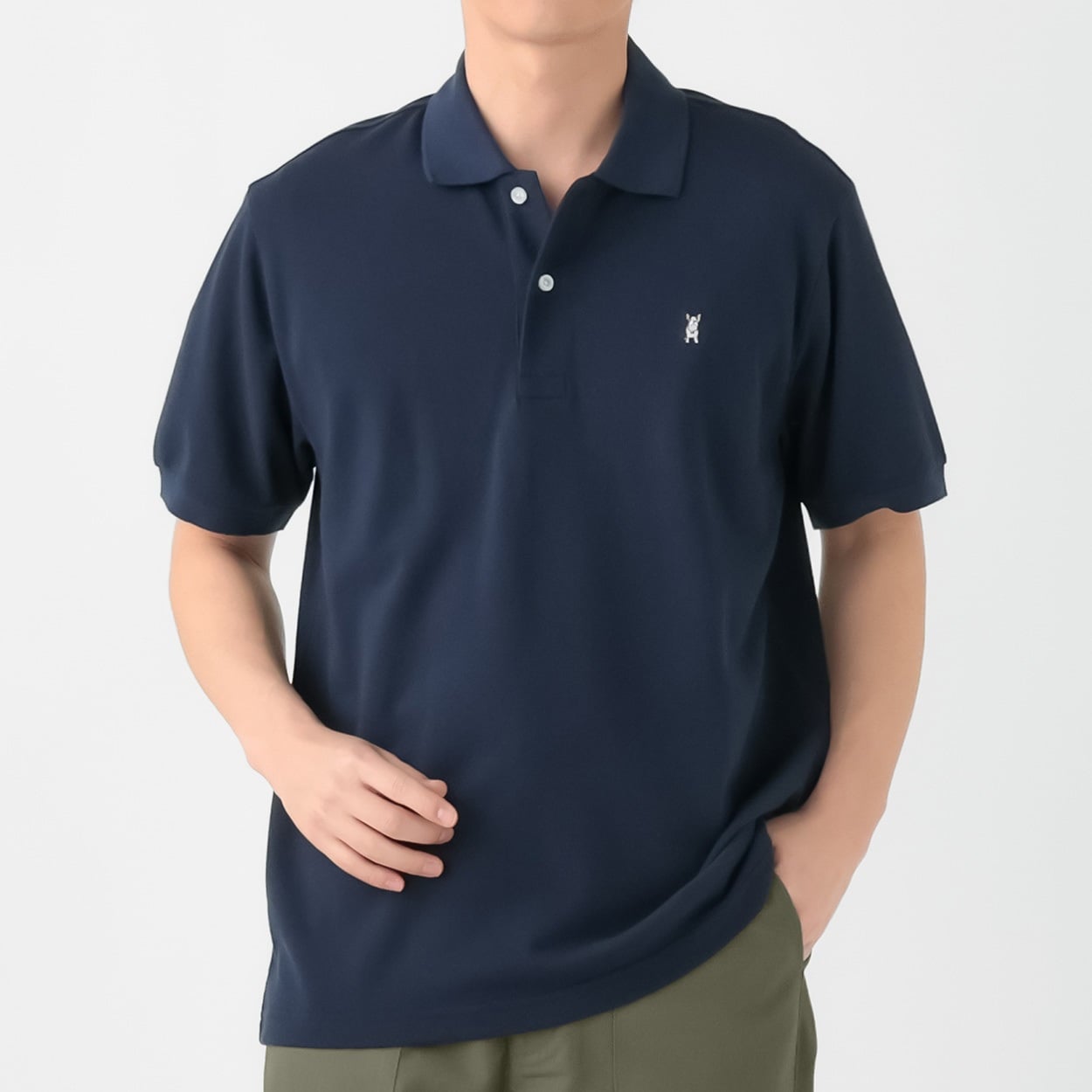 MACBETH(マクベス) 鹿の子半袖ポロ メンズ(コイアオ-XL)