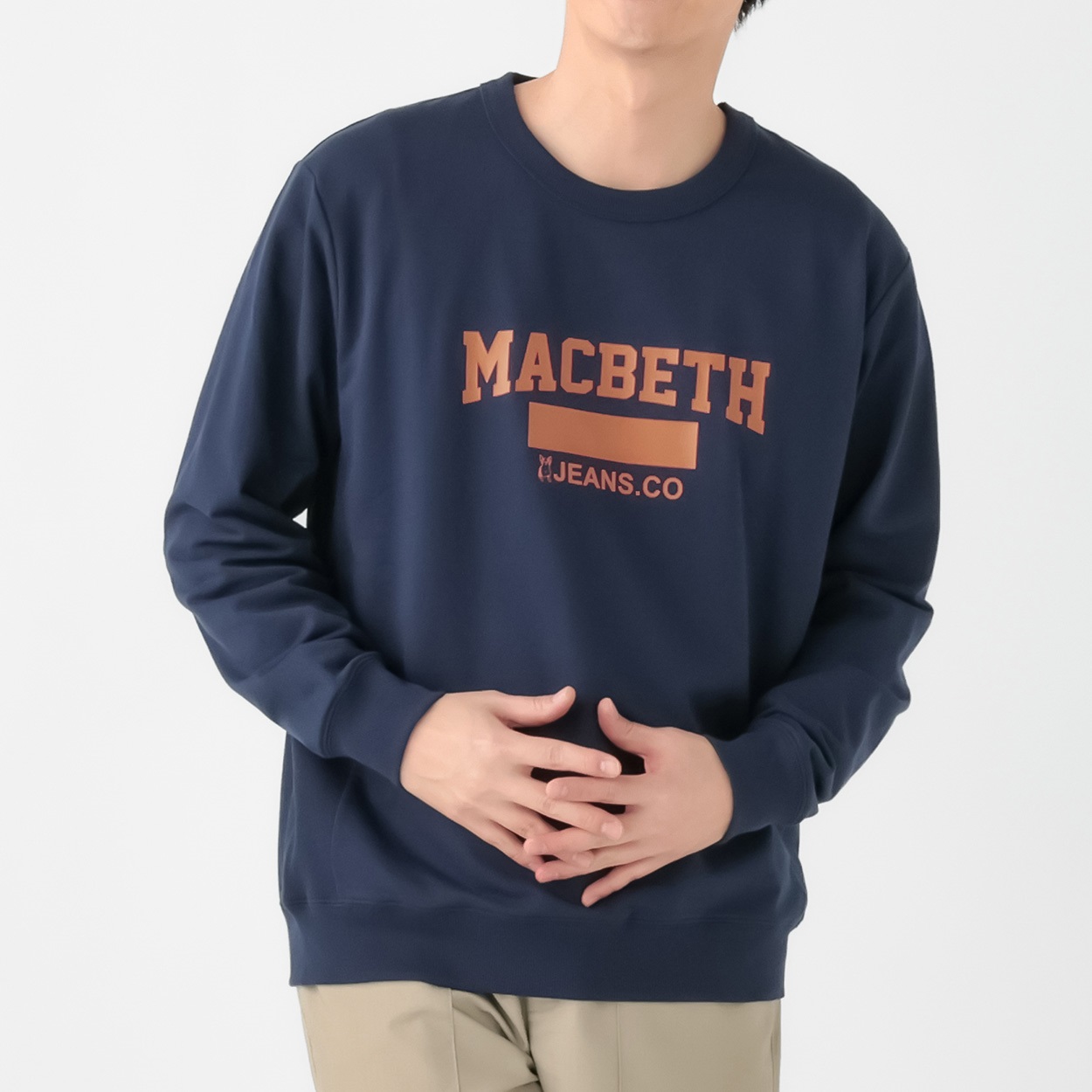 MACBETH(マクベス) ミニ裏毛モチーフトレーナー メンズ(コイアオ-M)