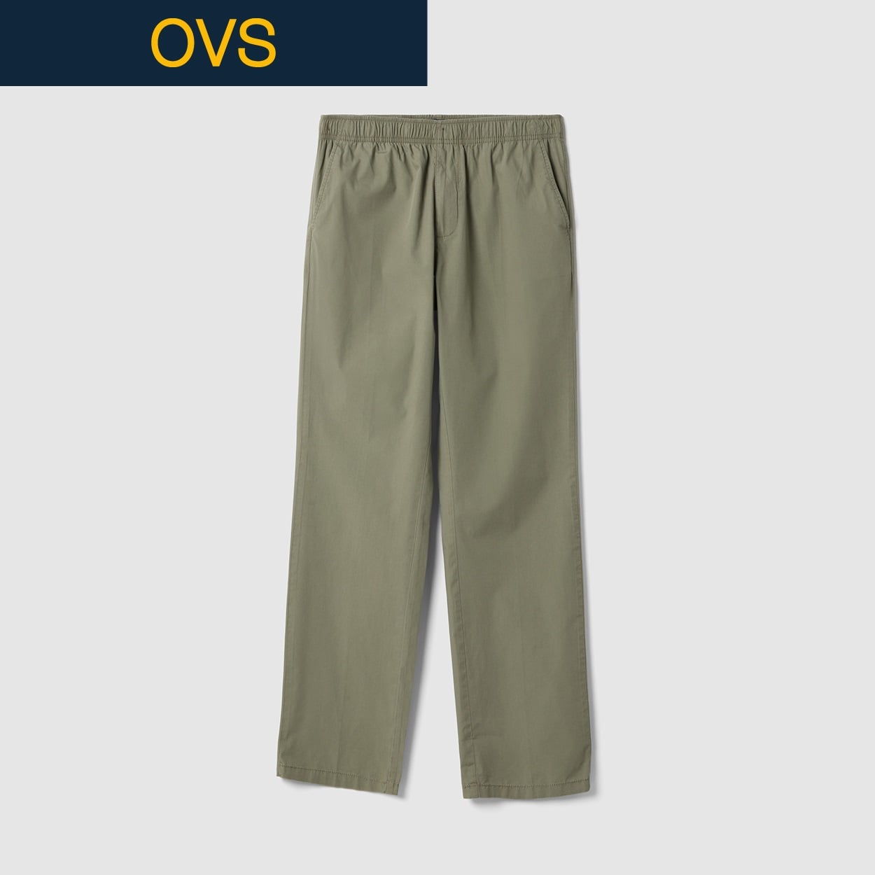 OVS（オヴィエッセ） ポプリンジョガーチノパンツ 2566333(セージグリーン-S)