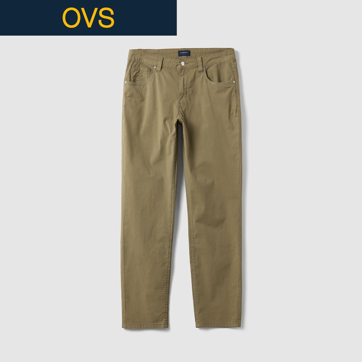 OVS（オヴィエッセ） ストレッチ5ポケットパンツ 2566522(ライトグリーン-M)