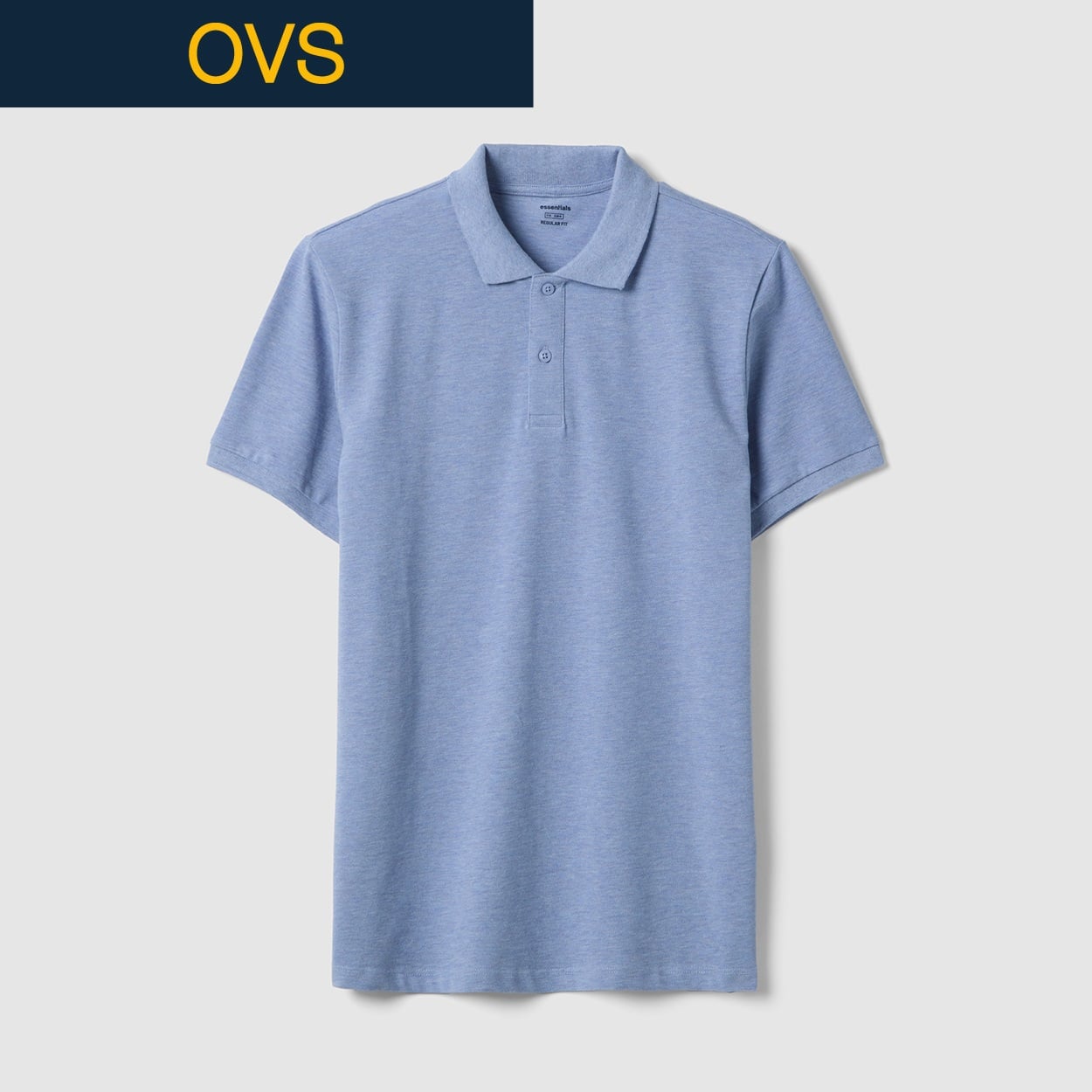 OVS（オヴィエッセ） ピケメランジ半袖ポロシャツ メンズ | イオン