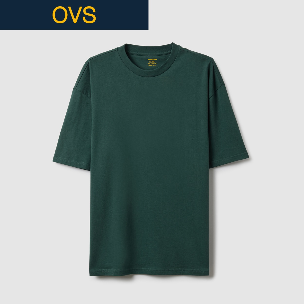 OVS（オヴィエッセ） ジャージーボクシーTシャツ 2599682(フォレストグリーン-2XL)