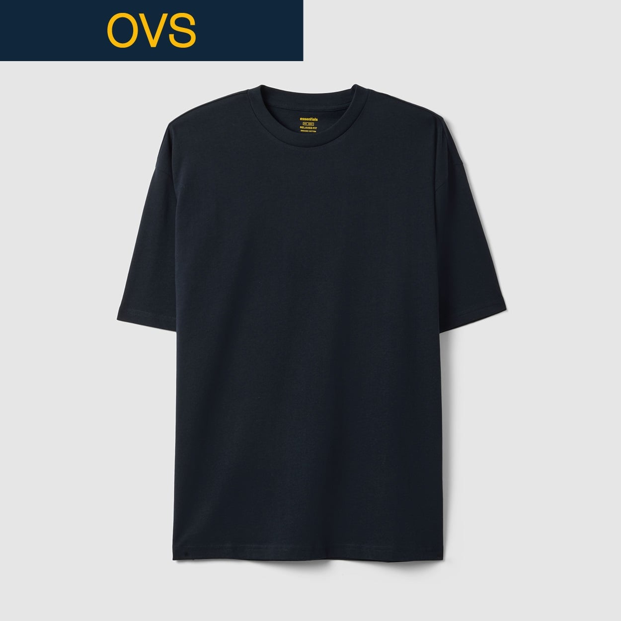 OVS（オヴィエッセ） ジャージーボクシーTシャツ 2599687(ガンメタル-M)